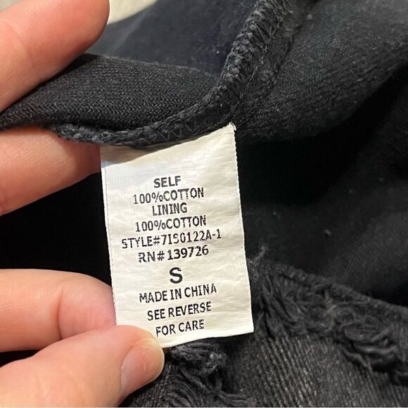 Dainty Hooligan Women's Black Denim Jean Skirt - Picture 6 of 7